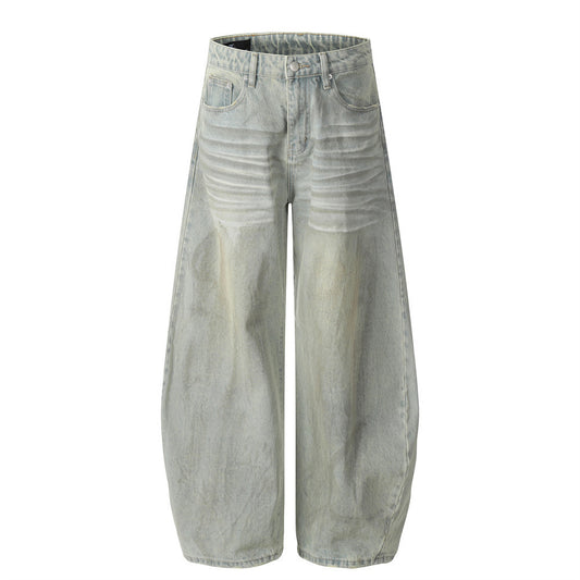 Distressed Dirty Machete Jeans for Men Loose Fit Denim | Opulentfits