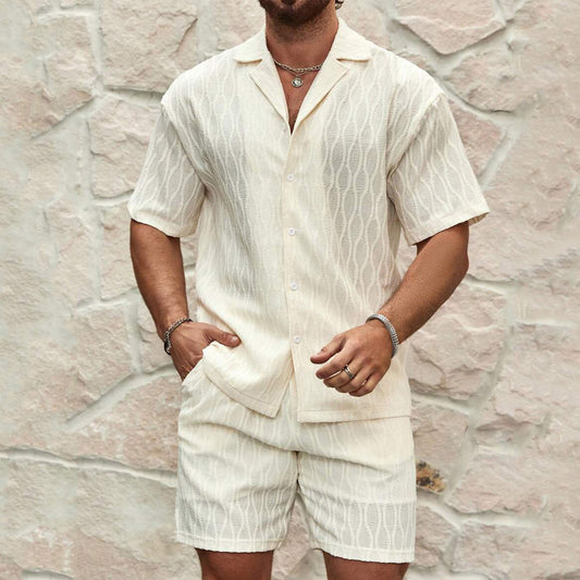 Men's Loose Short Sleeve Shirt & Shorts Casual Suit | Opulentfits